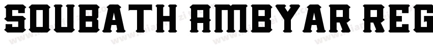 Soubath Ambyar Regul字体转换